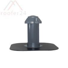 Flachdach-Lüfter DN 300 mit abnehmbarer Wetterkappe Flansch für PE