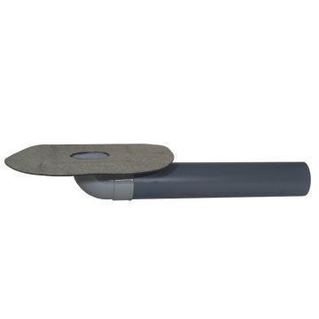 Balkonablauf DN 70 Rohrlänge ~ 600 mm Flansch aus PYE