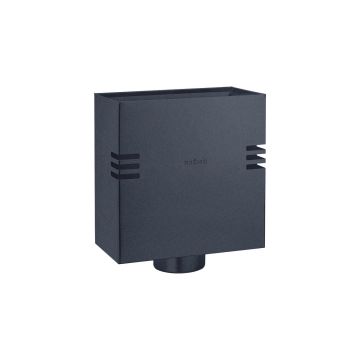 GRÖMO ALUSTAR Design-Flachdach-Wasserfangkasten - SX - Anthrazit Ø120