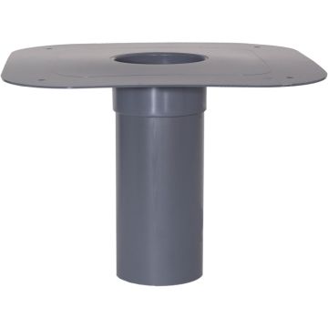 Flachdach-Unterteil DN 125 Flansch aus Hart-PVC