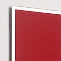 FLUX-Pitchboard, Edelstahl-Schlüsselbrett (in 42 x 24cm) Dunkelrot