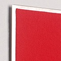 FLUX-Pitchboard, Edelstahl-Schlüsselbrett (in 42 x 24cm) Hellrot
