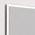 FLUX-Pitchboard, Edelstahl-Schlüsselbrett (in 42 x 24cm) Hellgrau